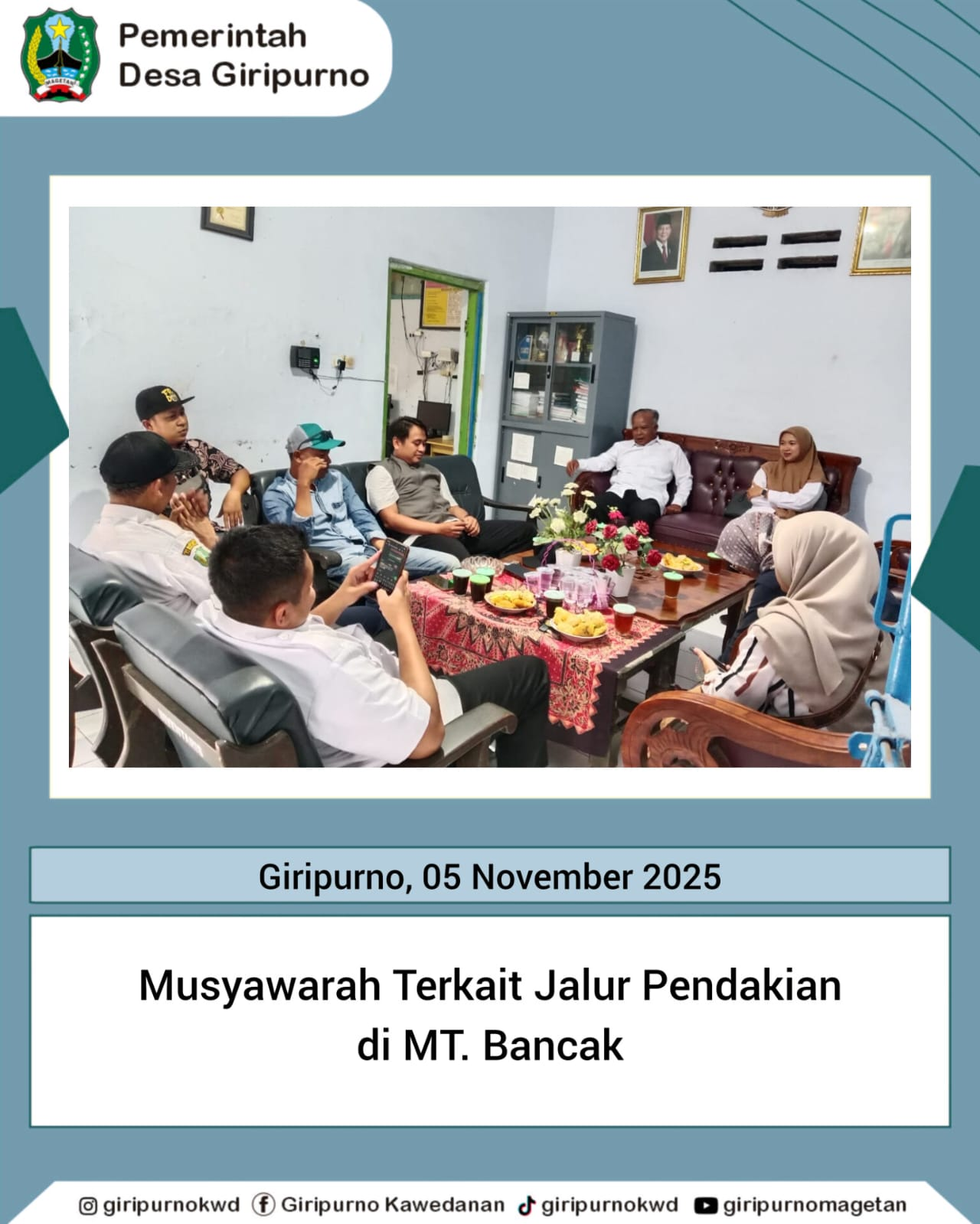 MUSYAWARAH TERKAIT JALUR PENDAKIAN MT. BANCAK